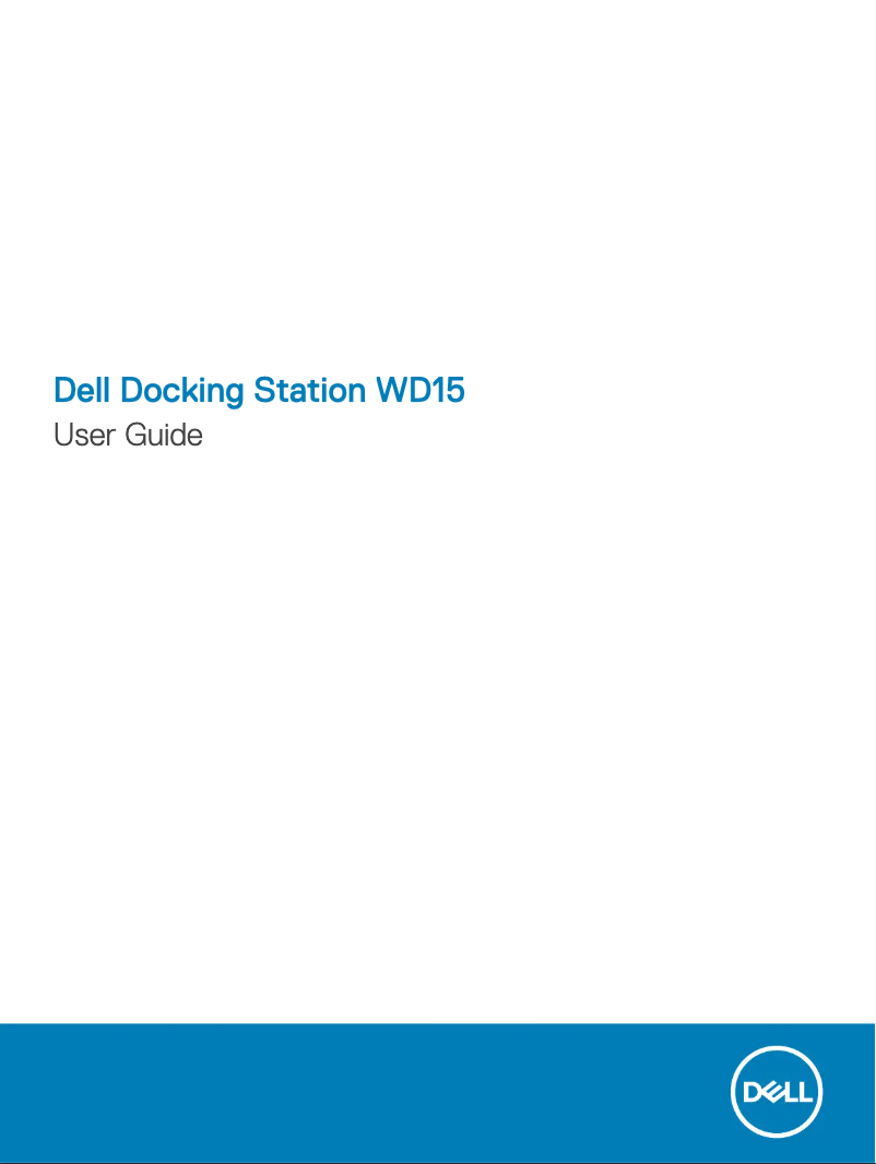 Página 1 del manual Manual de usuario Dell WD15