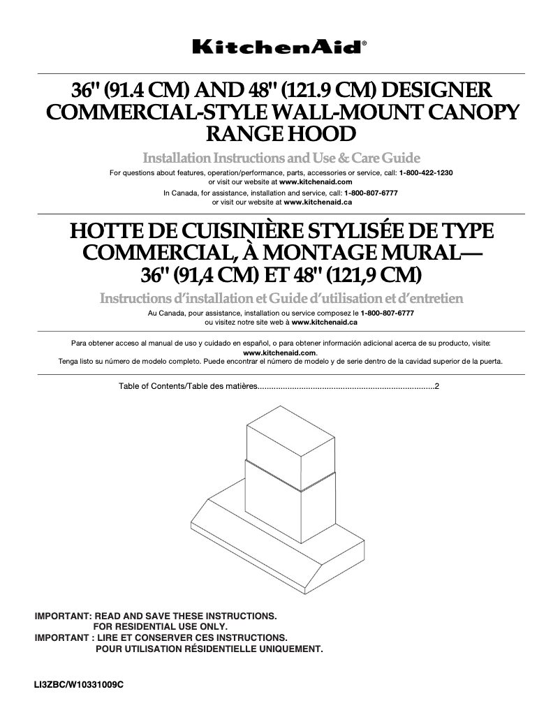 Página nº 1 - Manual de usuario KitchenAid KXW9748YSS