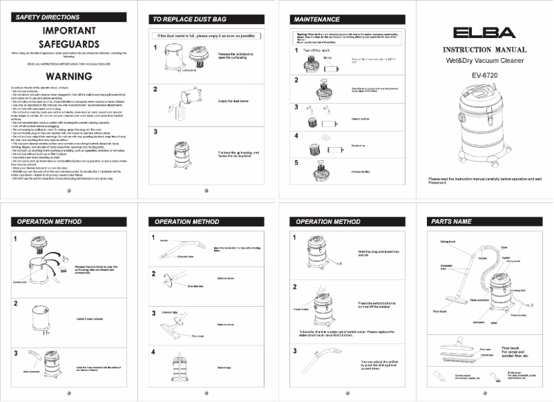 Página 1 del manual Manual de usuario Elba EV-6720