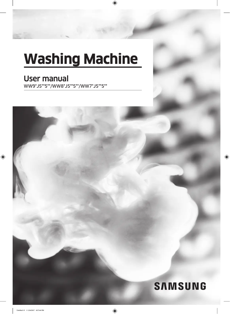 Página 1 del manual Manual de usuario Samsung WW70J5555FC