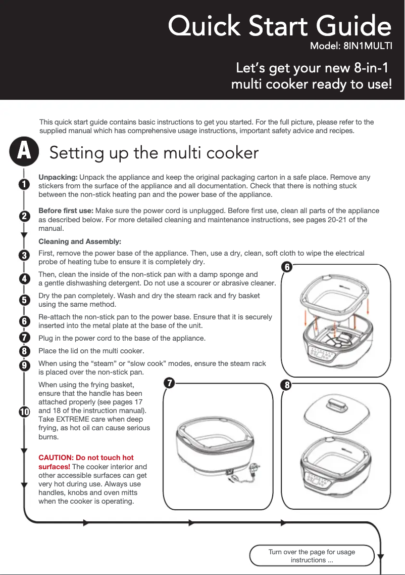 Imagen de la primera página del manual del dispositivo 8IN1MULTI