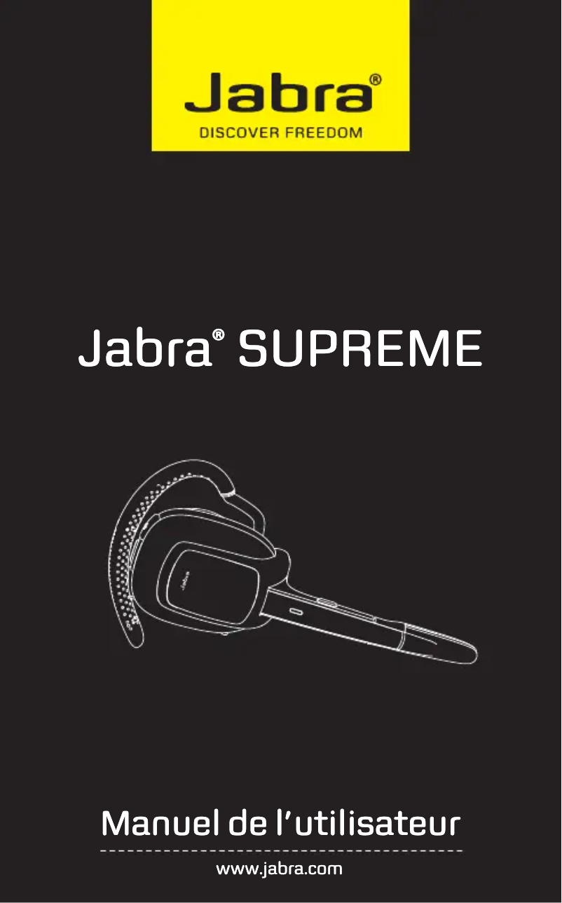 Página nº 1 - Manual de instrucciones Jabra Supreme+
