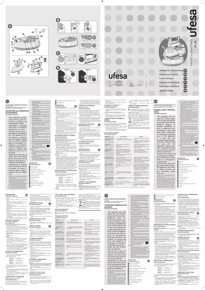 Imagen de la primera página del manual del dispositivo PL1410