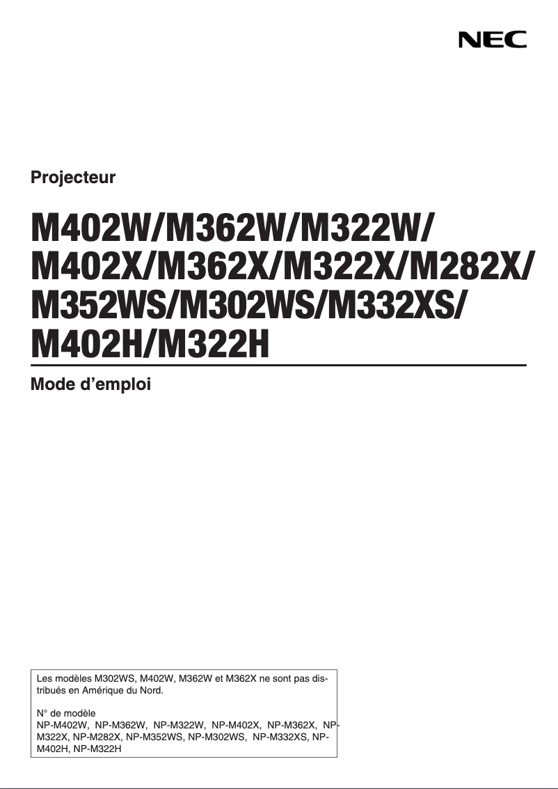 Imagen de la primera página del manual del dispositivo M302WS