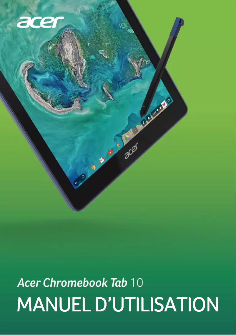 Imagen de la primera página del manual del dispositivo Chromebook Tab 10