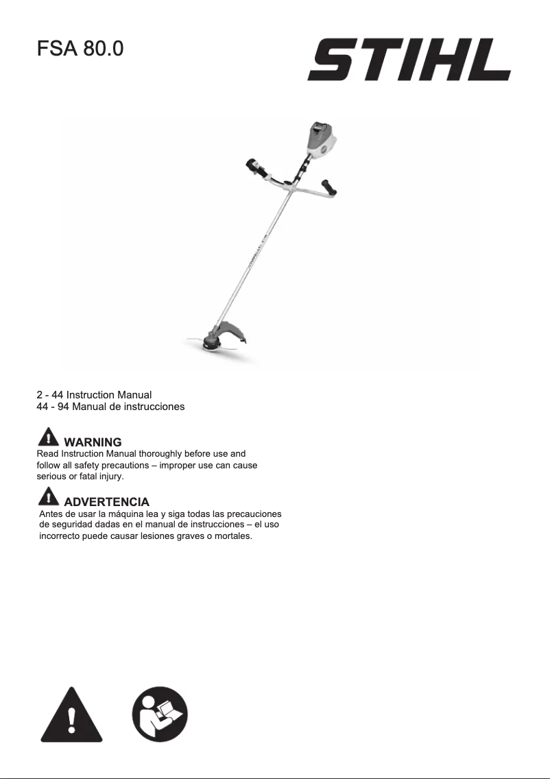 Página 1 del manual Manual de usuario Stihl FSA 80.0
