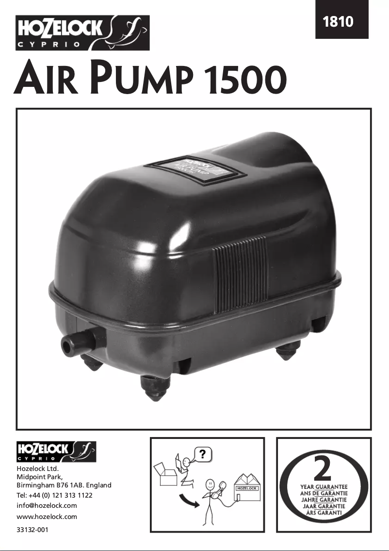 Página 1 del manual Manual de usuario Hozelock Air Pump 320