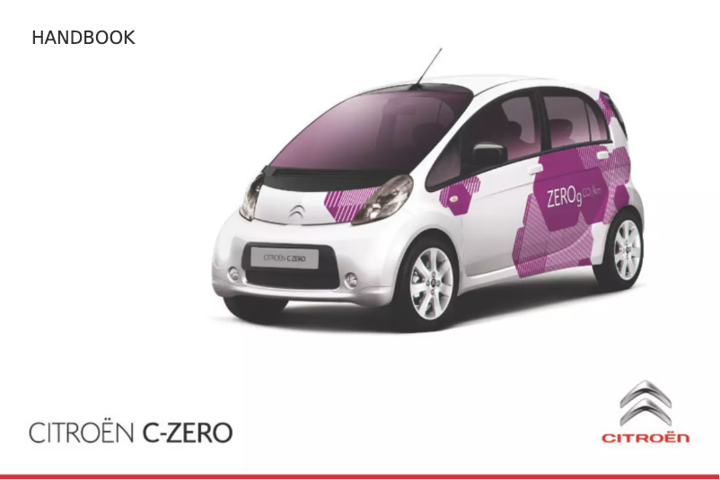 Página 1 del manual Manual de usuario Citroën C-Zero (2016)