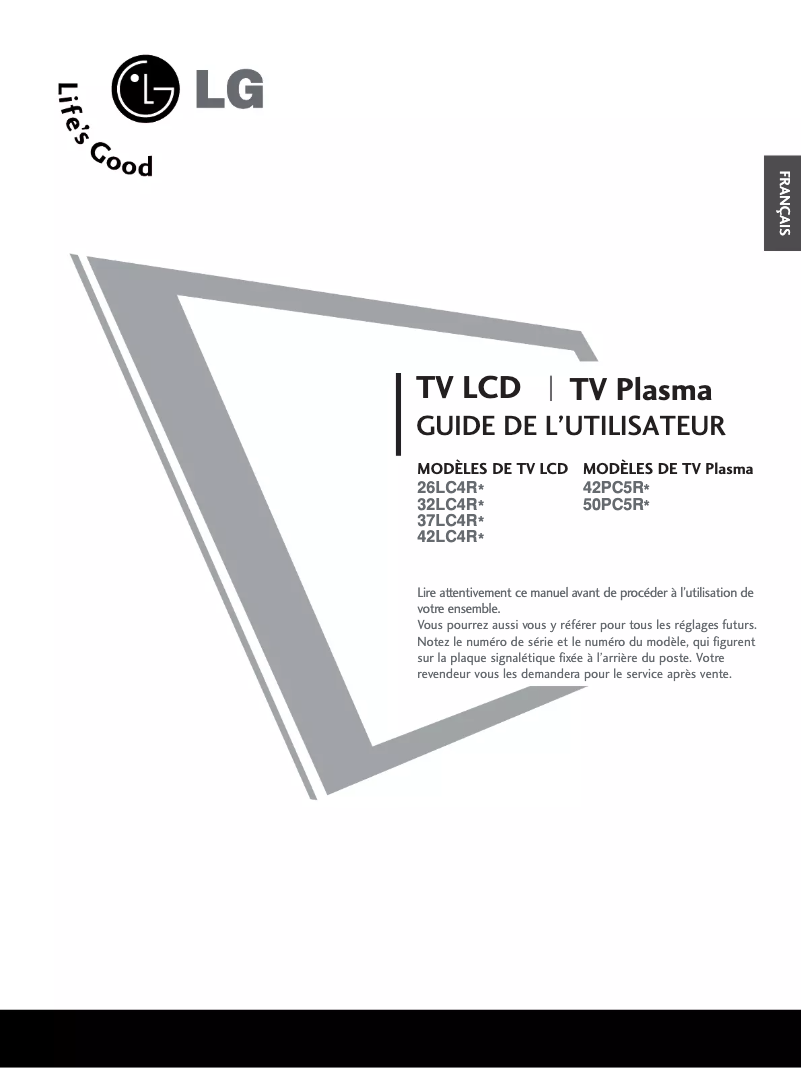 Página nº 1 - Manual de usuario LG 42PC5R1