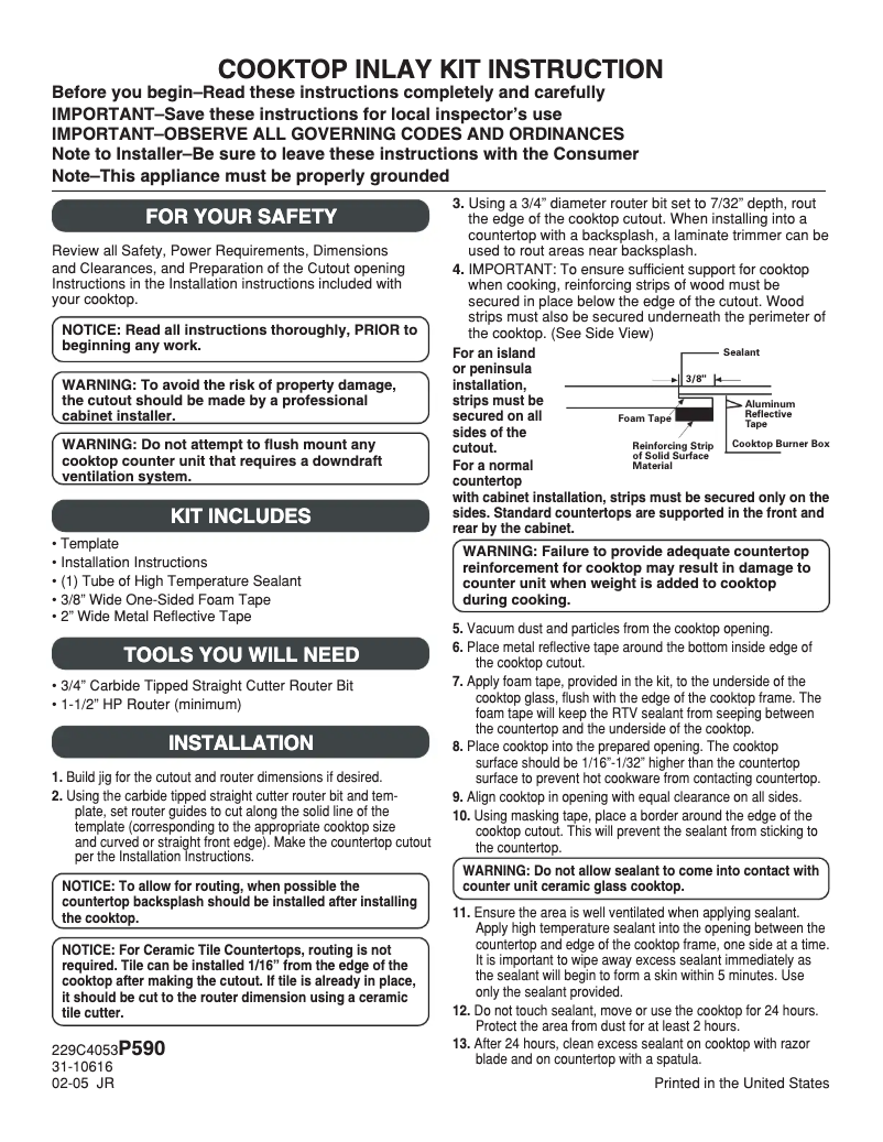 Página 1 del manual Manual de usuario GE JXFLM2BB