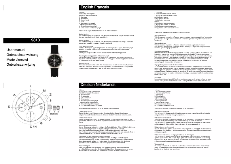 Página 1 del manual Manual de usuario Davis 9810