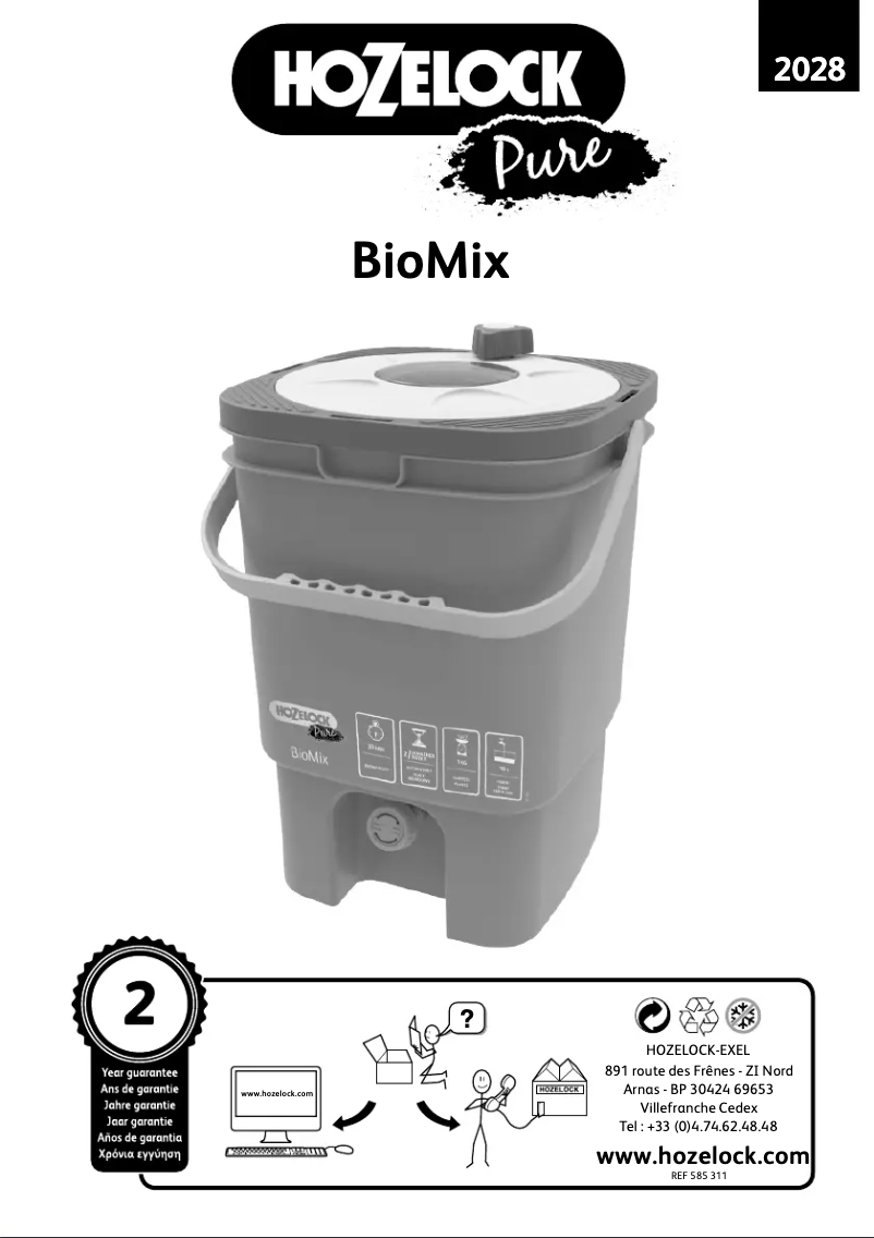 Página 1 del manual Manual de usuario Hozelock Pure BioMix 2028