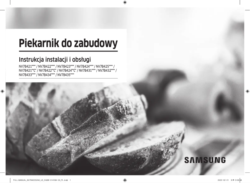 Imagen de la primera página del manual del dispositivo NV7B4345VAS