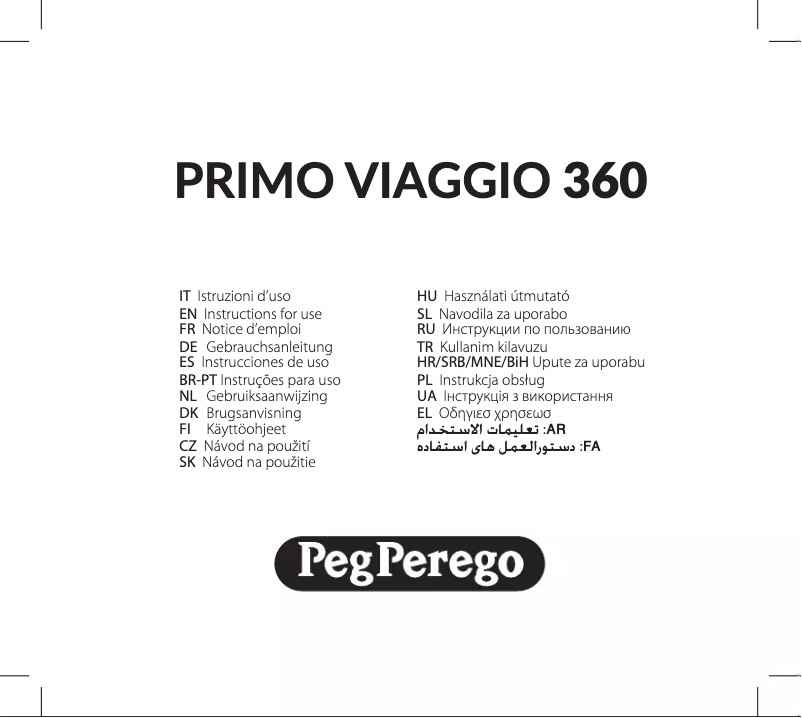 Imagen de la primera página del manual del dispositivo Primo Viaggio 360