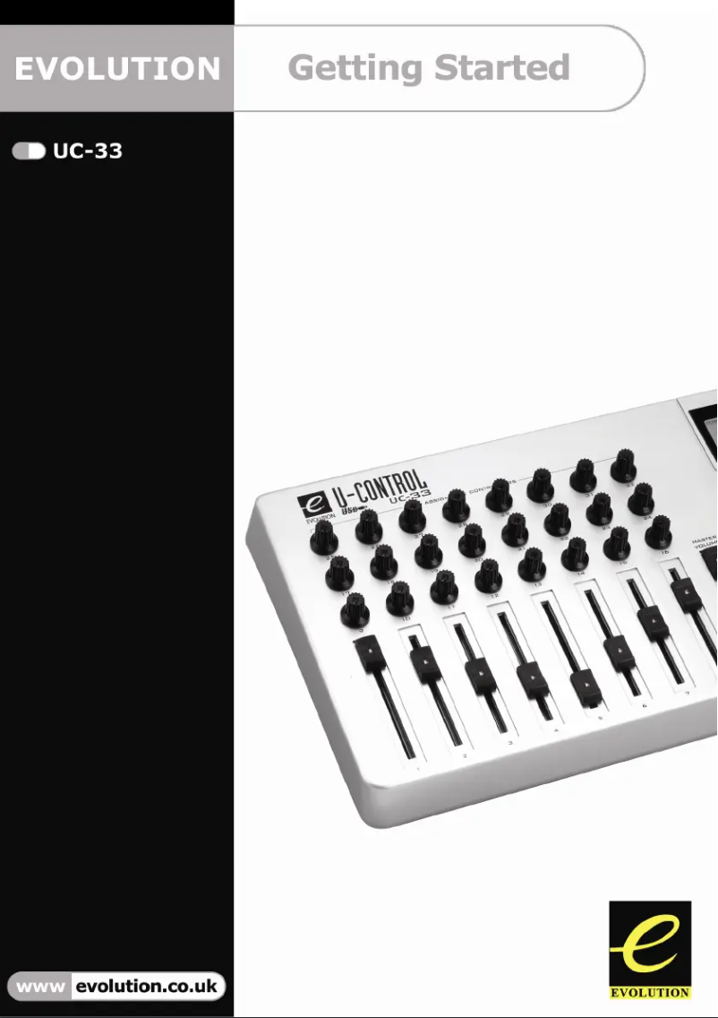 Página 1 del manual Manual de usuario M-Audio UC-33