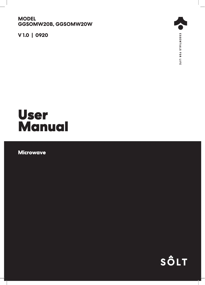 Imagen de la primera página del manual del dispositivo GGSOMW20B