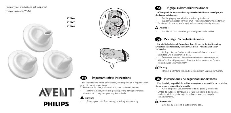 Página 1 del manual Manual de usuario Philips AVENT SCF247