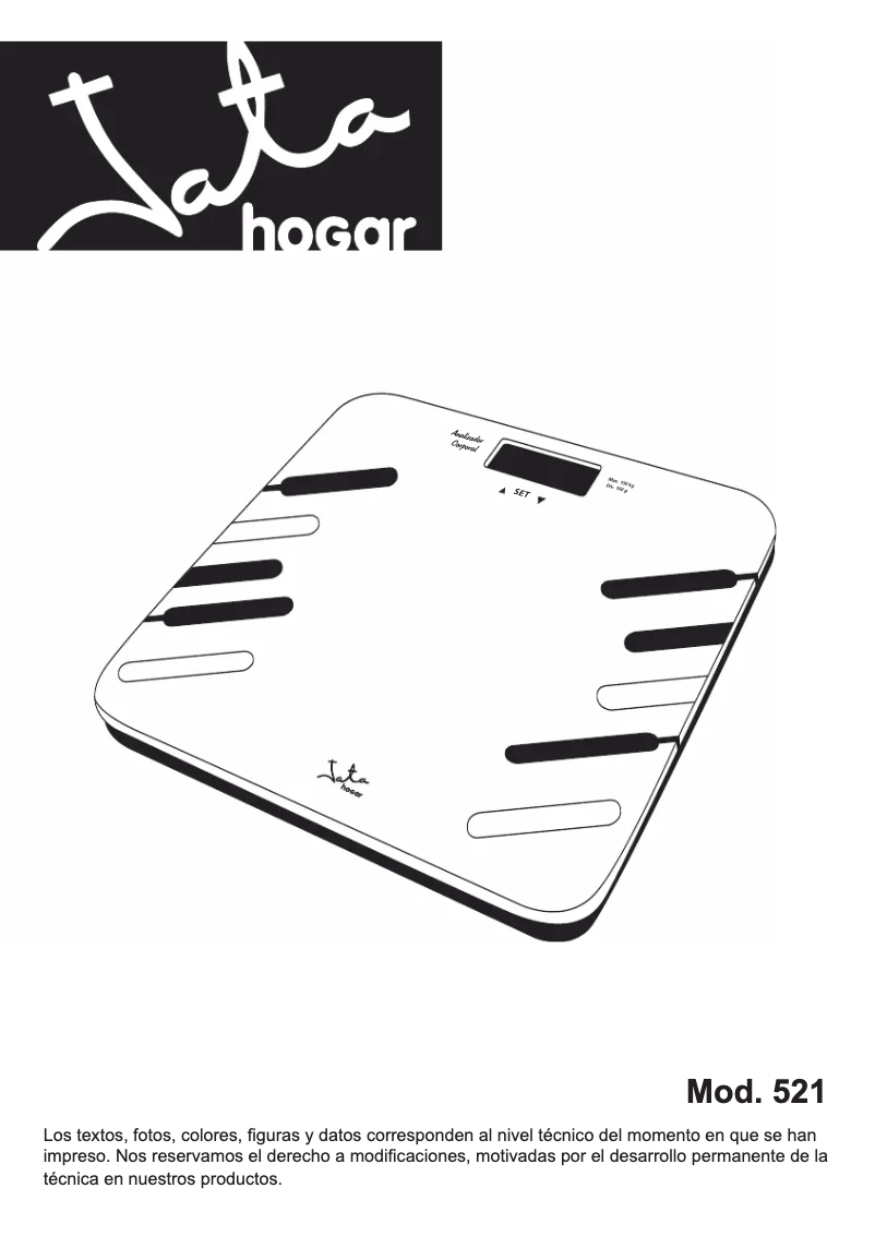 Imagen de la primera página del manual del dispositivo 521