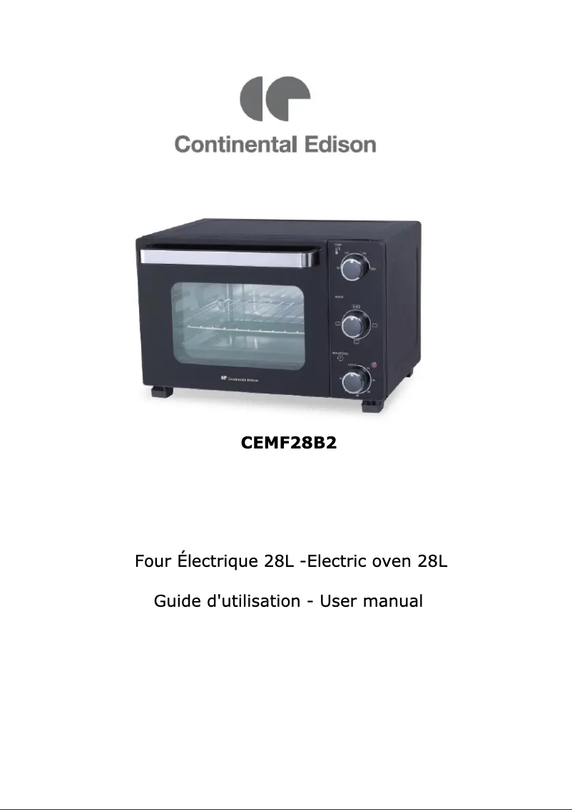Página 1 del manual Manual de usuario Continental Edison CEMF28B2