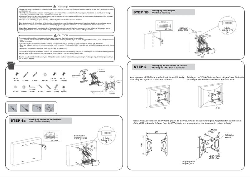 Imagen de la primera página del manual del dispositivo TechniMount Flex
