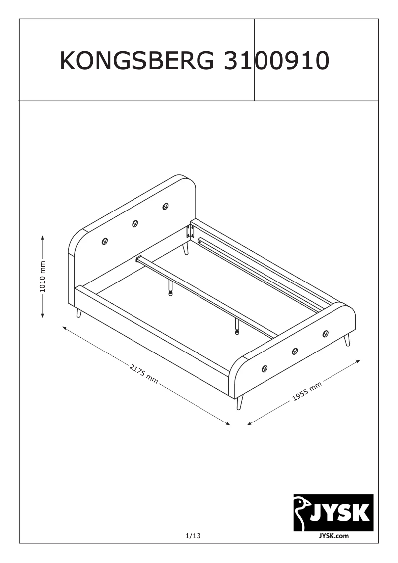 Página nº 1 - Manual de usuario JYSK Kongsberg (180x200)