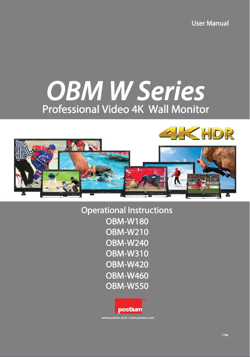 Imagen de la primera página del manual del dispositivo OBM-W240