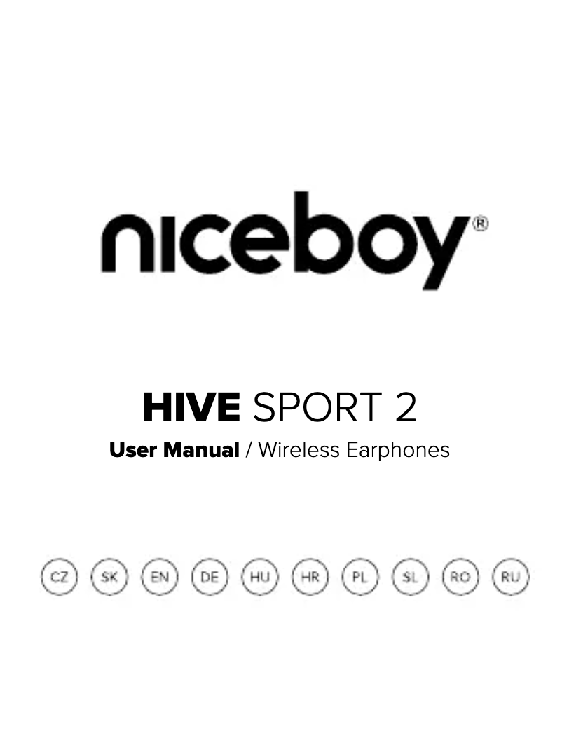 Página 1 del manual Manual de usuario Niceboy HIVE sport 2