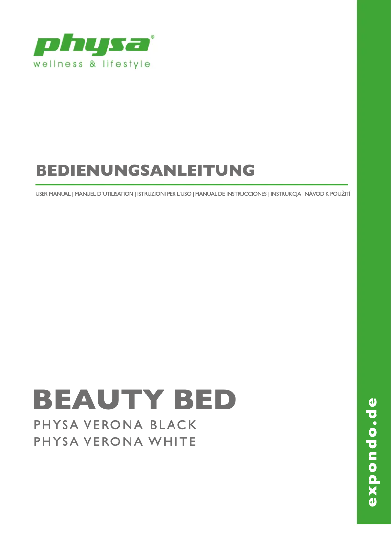 Imagen de la primera página del manual del dispositivo Verona