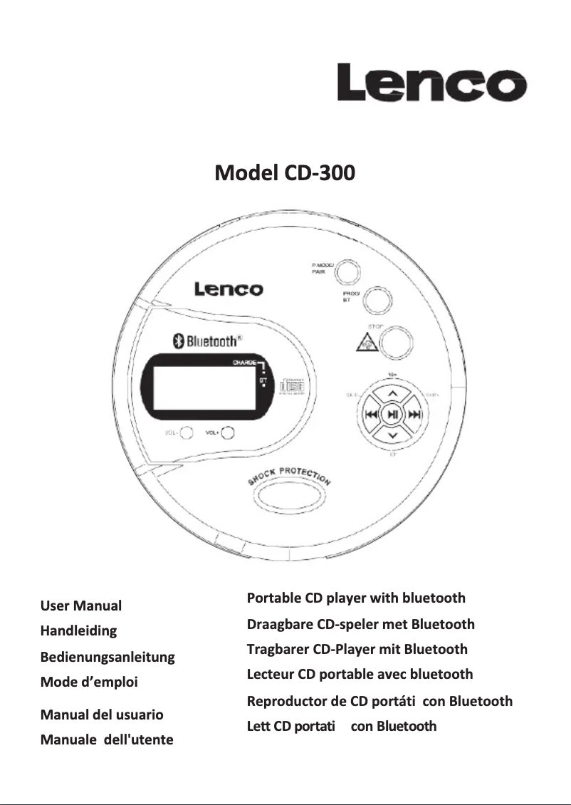 Página nº 1 - Manual de usuario Lenco CD-300