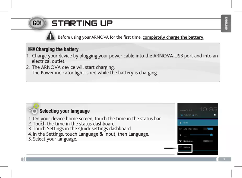 Página 1 del manual Manual de usuario Arnova 7 G3