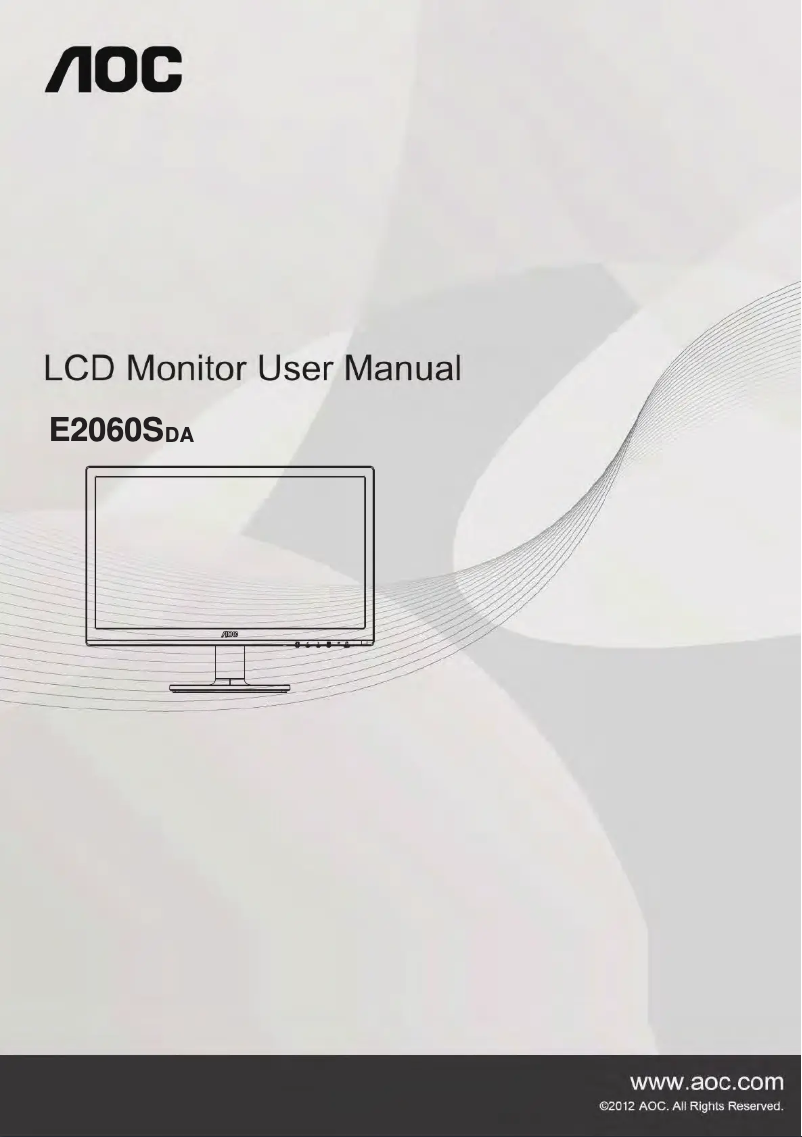 Página 1 del manual Manual de usuario AOC E2060SDA