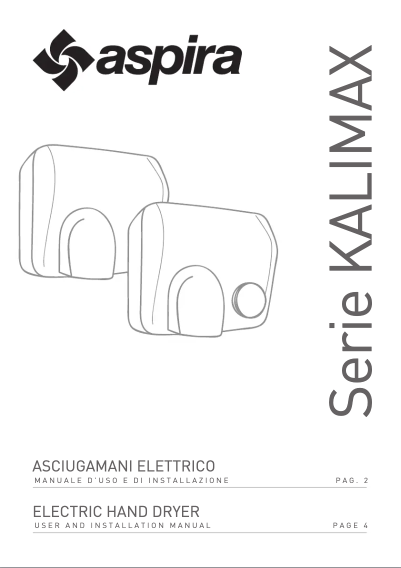 Página 1 del manual Ficha técnica Fantini Cosmi KALIMAX 25P