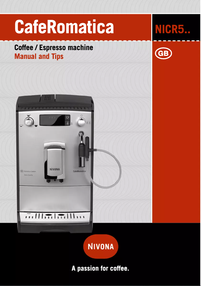 Imagen de la primera página del manual del dispositivo CafeRomatica 520