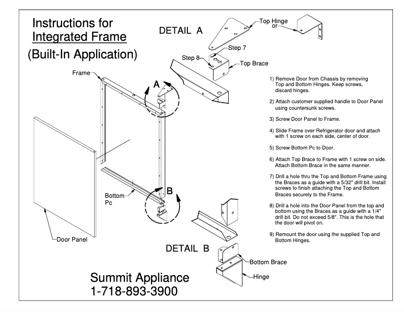 Página 1 del manual Manual de uso y mantenimiento Summit CT663BKBIIFADA