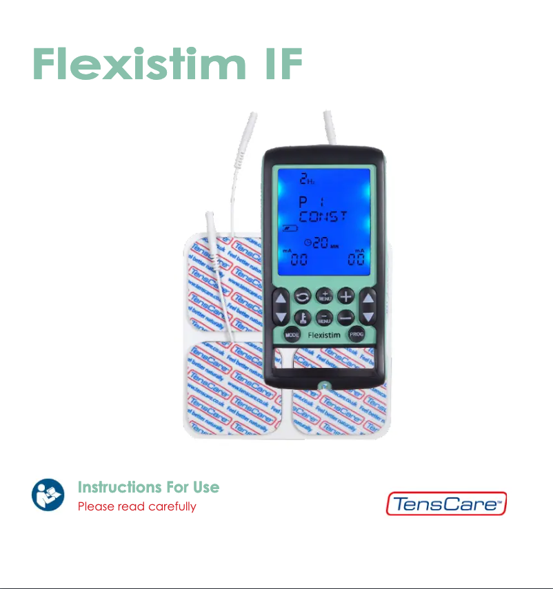 Imagen de la primera página del manual del dispositivo Flexistim IF