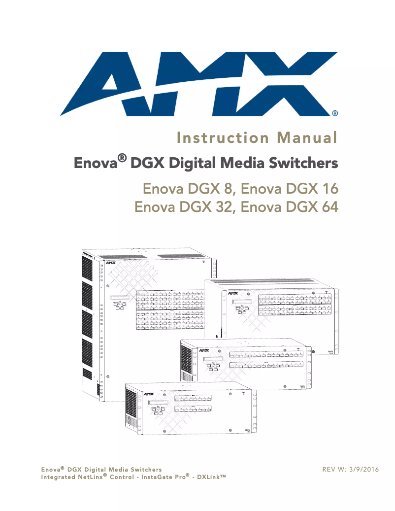 Imagen de la primera página del manual del dispositivo DGX-I-HDMI