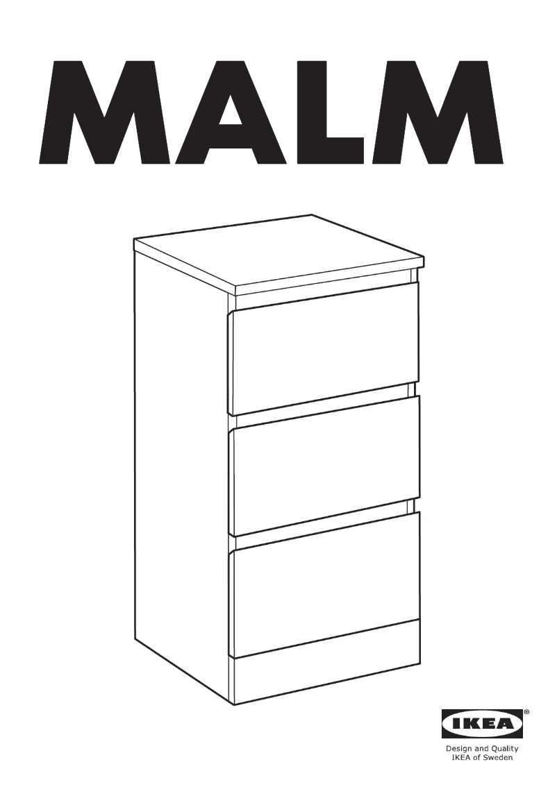 Página 1 del manual Manual de usuario Ikea MALM 104.296.14