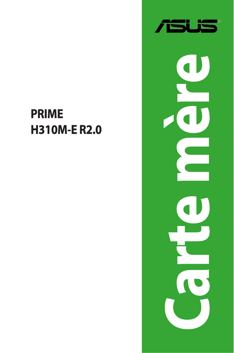 Página 1 del manual Manual de usuario Asus Prime H310M-E R2.0
