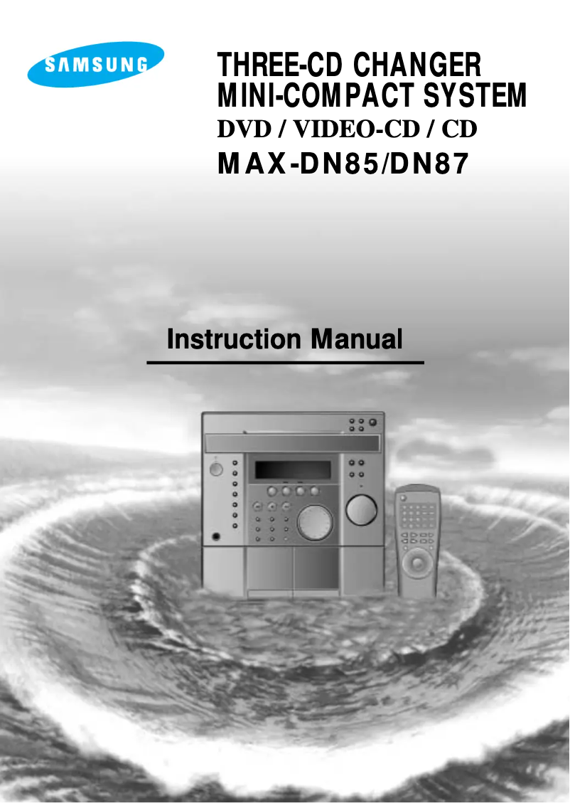 Página 1 del manual Manual de usuario Samsung MAX-DN83