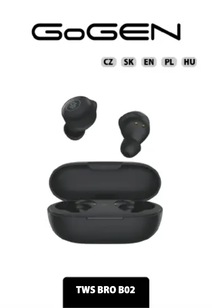 Página nº 1 - Manual de usuario GoGen TWS BRO evo 2