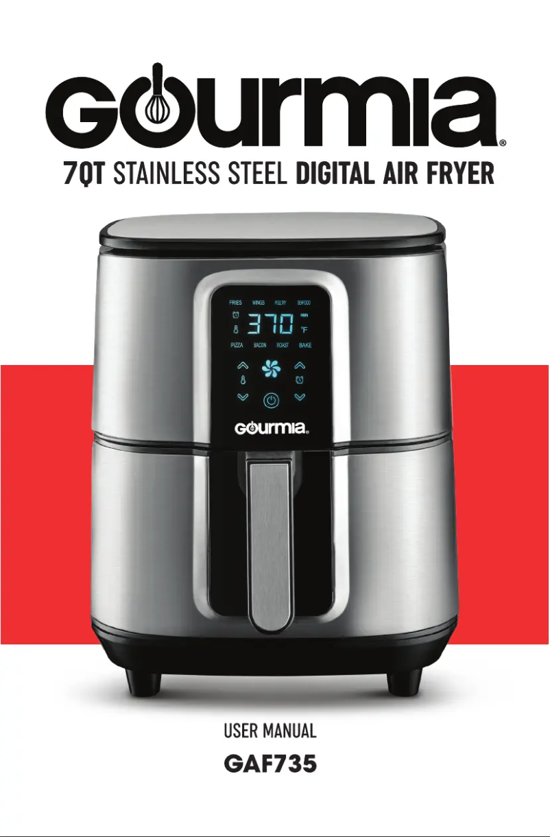 Página nº 1 - Manual de usuario Gourmia GAF735