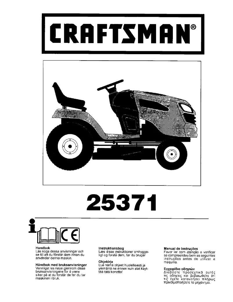Página nº 1 - Manual de usuario Craftsman 25371