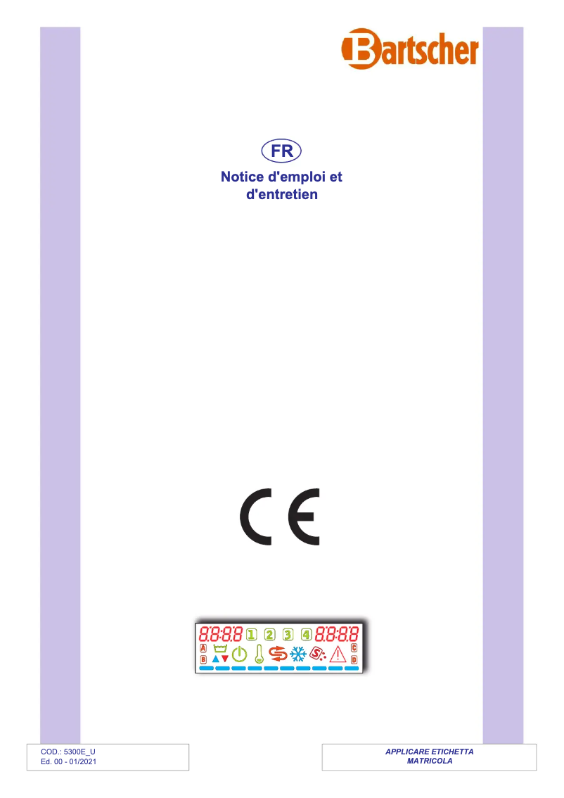 Página 1 del manual Manual de usuario Bartscher US PPlus500 LPR