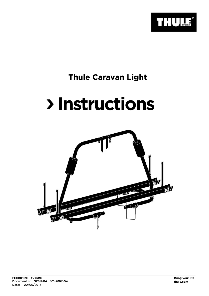 Página 1 del manual Manual de usuario Thule Caravan Light