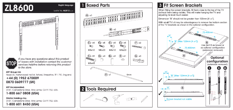 Imagen de la primera página del manual del dispositivo ZL8600-A