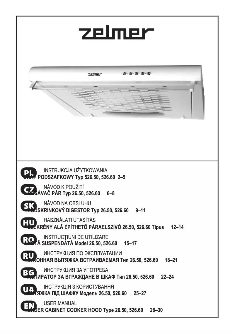 Página 1 del manual Manual de usuario Zelmer 526.50