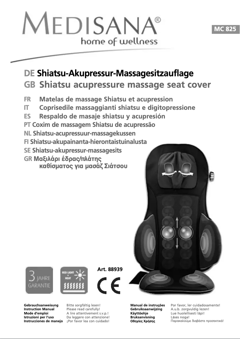 Página nº 1 - Manual de usuario Medisana MC 825