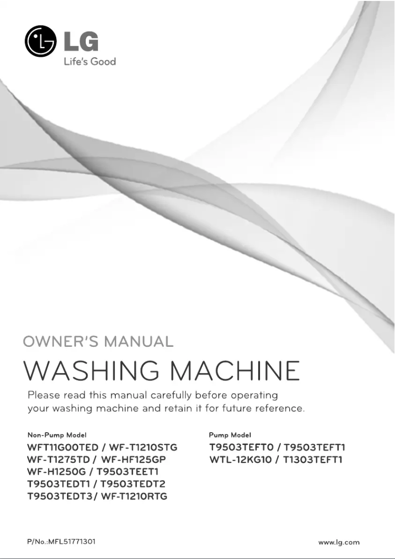 Página 1 del manual Manual de usuario LG WF-T1210RTG