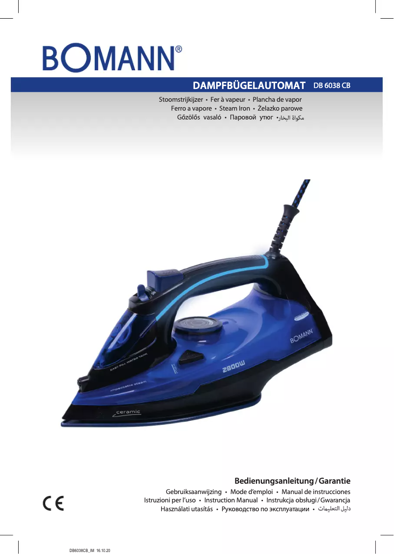Página 1 del manual Manual de usuario Bomann DB 6038 CB