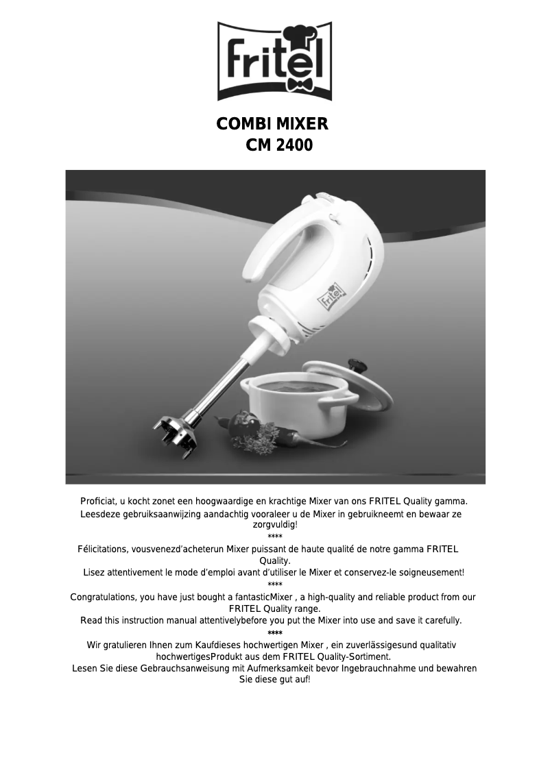 Imagen de la primera página del manual del dispositivo CM 2400